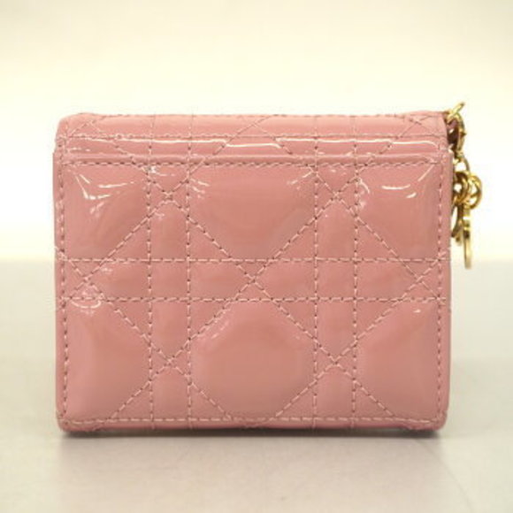 Christian Dior Cannage Patent Leather Tri-fold Wallet - Picture 9 of 9